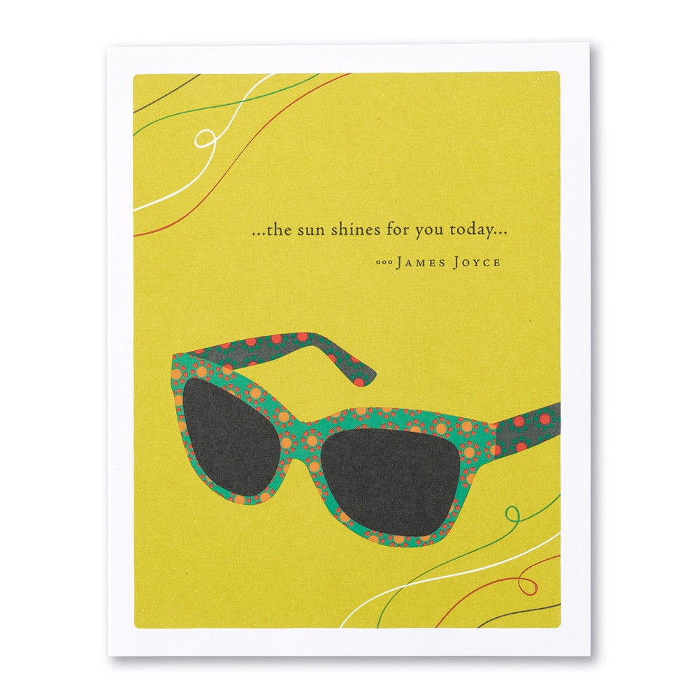 Positively Green, Greeting Card - Birthday, Gifts, The Sun Shines For You, 365432